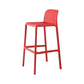 Contemporary Plastic Barstool Bristol Bar Stool with Footrest and Low Back Red 1 Piece Counter Stool(26"H) Clearhalo 'Bar Furniture' 'Bar Stools' 'bar_stools' 'furn' 'furn_bar_stools' 'furniture_bar_stools' 'Kitchen & Dining Furniture' 'kitchen&dining_furn' 'kitchen' 'kitchen_furn' Furniture' 4471573