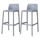 Contemporary Plastic Barstool Bristol Bar Stool with Footrest and Low Back Grey 2 Piece Set Clearhalo 'Bar Furniture' 'Bar Stools' 'bar_stools' 'furn' 'furn_bar_stools' 'furniture_bar_stools' 'Kitchen & Dining Furniture' 'kitchen&dining_furn' 'kitchen' 'kitchen_furn' Furniture' 4471574
