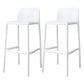 Contemporary Plastic Barstool Bristol Bar Stool with Footrest and Low Back White 2 Piece Set Counter Stool(26"H) Clearhalo 'Bar Furniture' 'Bar Stools' 'bar_stools' 'furn' 'furn_bar_stools' 'furniture_bar_stools' 'Kitchen & Dining Furniture' 'kitchen&dining_furn' 'kitchen' 'kitchen_furn' Furniture' 4471578