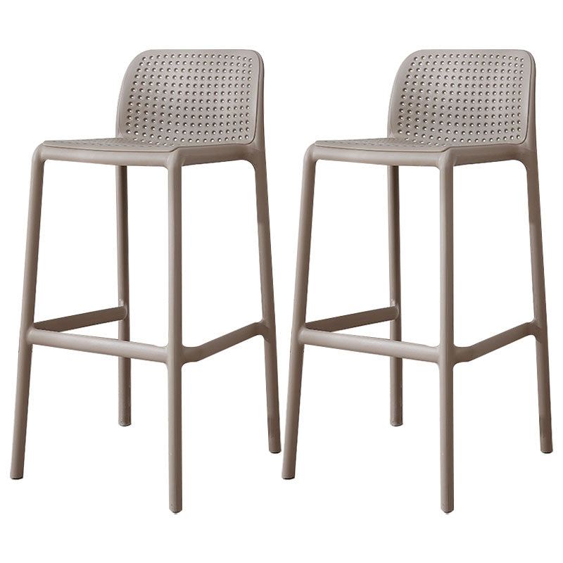 Contemporary Plastic Barstool Bristol Bar Stool with Footrest and Low Back Camel 2 Piece Set Clearhalo 'Bar Furniture' 'Bar Stools' 'bar_stools' 'furn' 'furn_bar_stools' 'furniture_bar_stools' 'Kitchen & Dining Furniture' 'kitchen&dining_furn' 'kitchen' 'kitchen_furn' Furniture' 4471580