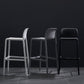 Contemporary Plastic Barstool Bristol Bar Stool with Footrest and Low Back Clearhalo 'Bar Furniture' 'Bar Stools' 'bar_stools' 'furn' 'furn_bar_stools' 'furniture_bar_stools' 'Kitchen & Dining Furniture' 'kitchen&dining_furn' 'kitchen' 'kitchen_furn' Furniture' 4471583
