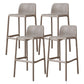 Contemporary Plastic Barstool Bristol Bar Stool with Footrest and Low Back Camel 4 Piece Set Clearhalo 'Bar Furniture' 'Bar Stools' 'bar_stools' 'furn' 'furn_bar_stools' 'furniture_bar_stools' 'Kitchen & Dining Furniture' 'kitchen&dining_furn' 'kitchen' 'kitchen_furn' Furniture' 4471589