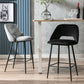 Contemporary Metal Upholstered Barstool Bristol Bar Stool with Low Back for Kitchen Clearhalo 'Bar Furniture' 'Bar Stools' 'bar_stools' 'furn' 'furn_bar_stools' 'furniture_bar_stools' 'Kitchen & Dining Furniture' 'kitchen&dining_furn' 'kitchen' 'kitchen_furn' Furniture' 4471597
