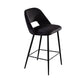 Contemporary Metal Upholstered Barstool Bristol Bar Stool with Low Back for Kitchen Clearhalo 'Bar Furniture' 'Bar Stools' 'bar_stools' 'furn' 'furn_bar_stools' 'furniture_bar_stools' 'Kitchen & Dining Furniture' 'kitchen&dining_furn' 'kitchen' 'kitchen_furn' Furniture' 4471603
