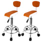 Contemporary Steel Adjustable Height Barstool Indoor Bar Stool with Low Back Brown 2 Piece Set Clearhalo 'Bar Furniture' 'Bar Stools' 'bar_stools' 'furn' 'furn_bar_stools' 'furniture_bar_stools' 'Kitchen & Dining Furniture' 'kitchen&dining_furn' 'kitchen' 'kitchen_furn' Furniture' 4471654