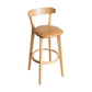 Contemporary Solid Wood Barstool Indoor Bar Stool with Low Back and Footrest Ginger 1 Piece Clearhalo 'Bar Furniture' 'Bar Stools' 'bar_stools' 'furn' 'furn_bar_stools' 'furniture_bar_stools' 'Kitchen & Dining Furniture' 'kitchen&dining_furn' 'kitchen' 'kitchen_furn' Furniture' 4471663