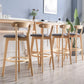 Contemporary Solid Wood Barstool Indoor Bar Stool with Low Back and Footrest Clearhalo 'Bar Furniture' 'Bar Stools' 'bar_stools' 'furn' 'furn_bar_stools' 'furniture_bar_stools' 'Kitchen & Dining Furniture' 'kitchen&dining_furn' 'kitchen' 'kitchen_furn' Furniture' 4471690