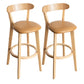 Contemporary Solid Wood Barstool Indoor Bar Stool with Low Back and Footrest Ginger 2 Piece Set Clearhalo 'Bar Furniture' 'Bar Stools' 'bar_stools' 'furn' 'furn_bar_stools' 'furniture_bar_stools' 'Kitchen & Dining Furniture' 'kitchen&dining_furn' 'kitchen' 'kitchen_furn' Furniture' 4471696