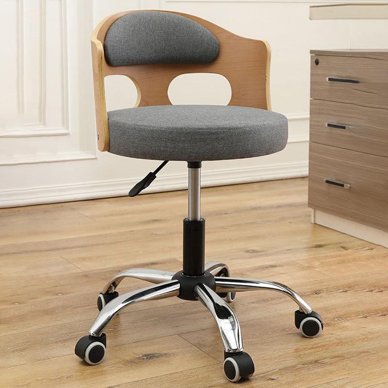 Industrial Style Bar-stool Round Seat with Adjustable Height Barstool for Kitchen Clearhalo 'Bar Furniture' 'Bar Stools' 'bar_stools' 'furn' 'furn_bar_stools' 'furniture_bar_stools' 'Kitchen & Dining Furniture' 'kitchen&dining_furn' 'kitchen' 'kitchen_furn' Furniture' 4471737