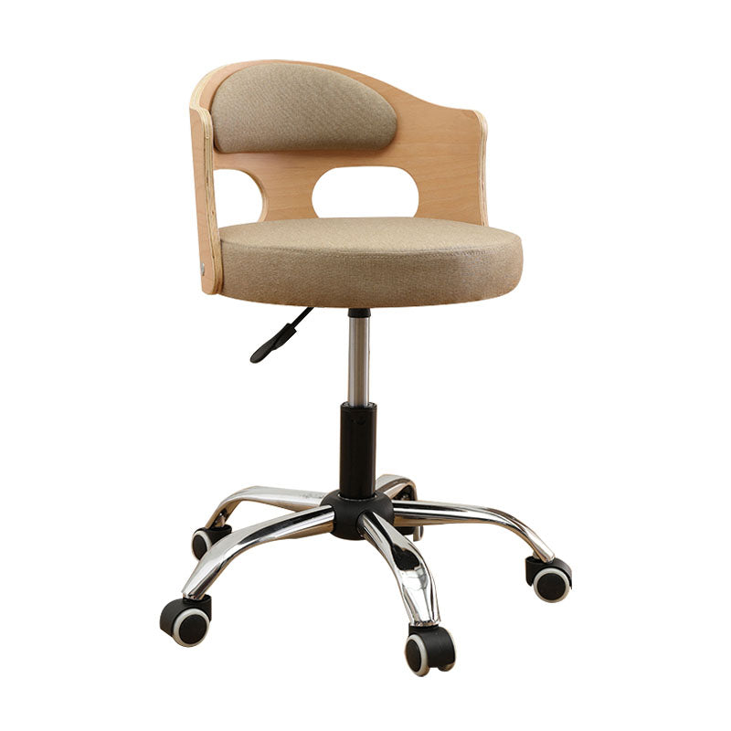 Industrial Style Bar-stool Round Seat with Adjustable Height Barstool for Kitchen Khaki 1 Piece Clearhalo 'Bar Furniture' 'Bar Stools' 'bar_stools' 'furn' 'furn_bar_stools' 'furniture_bar_stools' 'Kitchen & Dining Furniture' 'kitchen&dining_furn' 'kitchen' 'kitchen_furn' Furniture' 4471745