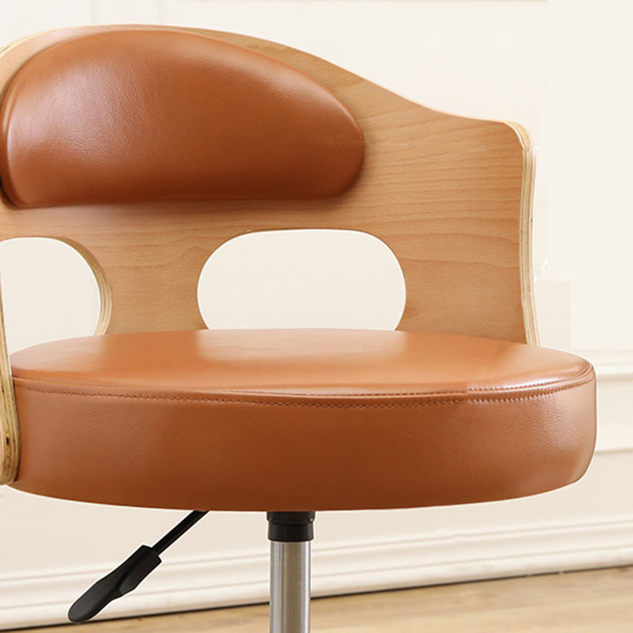 Industrial Style Bar-stool Round Seat with Adjustable Height Barstool for Kitchen Clearhalo 'Bar Furniture' 'Bar Stools' 'bar_stools' 'furn' 'furn_bar_stools' 'furniture_bar_stools' 'Kitchen & Dining Furniture' 'kitchen&dining_furn' 'kitchen' 'kitchen_furn' Furniture' 4471746