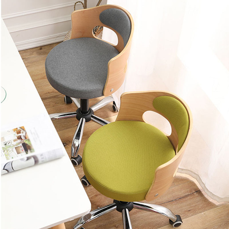 Industrial Style Bar-stool Round Seat with Adjustable Height Barstool for Kitchen Clearhalo 'Bar Furniture' 'Bar Stools' 'bar_stools' 'furn' 'furn_bar_stools' 'furniture_bar_stools' 'Kitchen & Dining Furniture' 'kitchen&dining_furn' 'kitchen' 'kitchen_furn' Furniture' 4471749