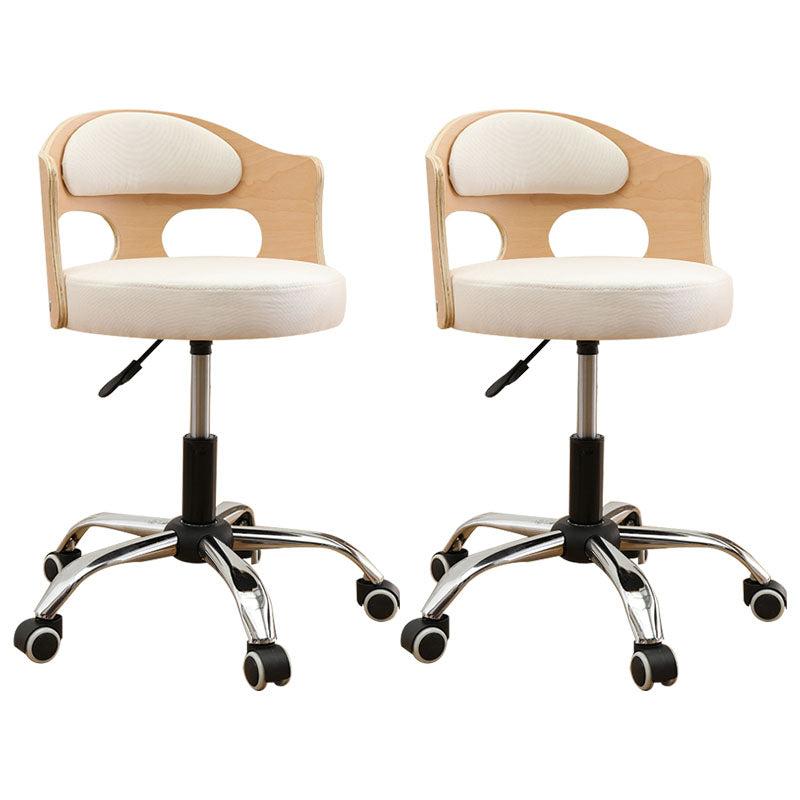 Industrial Style Bar-stool Round Seat with Adjustable Height Barstool for Kitchen Beige 2 Piece Set Clearhalo 'Bar Furniture' 'Bar Stools' 'bar_stools' 'furn' 'furn_bar_stools' 'furniture_bar_stools' 'Kitchen & Dining Furniture' 'kitchen&dining_furn' 'kitchen' 'kitchen_furn' Furniture' 4471755