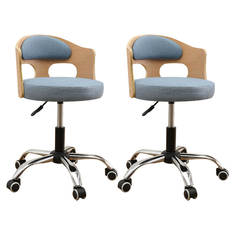 Industrial Style Bar-stool Round Seat with Adjustable Height Barstool for Kitchen Blue 2 Piece Set Clearhalo 'Bar Furniture' 'Bar Stools' 'bar_stools' 'furn' 'furn_bar_stools' 'furniture_bar_stools' 'Kitchen & Dining Furniture' 'kitchen&dining_furn' 'kitchen' 'kitchen_furn' Furniture' 4471763