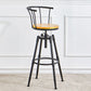 Industrial Style Bar-stool Metal 4 Legs Round Seat Barstool for Kitchen Bar Clearhalo 'Bar Furniture' 'Bar Stools' 'bar_stools' 'furn' 'furn_bar_stools' 'furniture_bar_stools' 'Kitchen & Dining Furniture' 'kitchen&dining_furn' 'kitchen' 'kitchen_furn' Furniture' 4471785