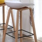 Scandinavia Style Bar-stool Wooden Legs PP Bucket Seat Barstool for Bar Kitchen Clearhalo 'Bar Furniture' 'Bar Stools' 'bar_stools' 'furn' 'furn_bar_stools' 'furniture_bar_stools' 'Kitchen & Dining Furniture' 'kitchen&dining_furn' 'kitchen' 'kitchen_furn' Furniture' 4471812