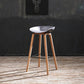Scandinavia Style Bar-stool Wooden Legs PP Bucket Seat Barstool for Bar Kitchen Clearhalo 'Bar Furniture' 'Bar Stools' 'bar_stools' 'furn' 'furn_bar_stools' 'furniture_bar_stools' 'Kitchen & Dining Furniture' 'kitchen&dining_furn' 'kitchen' 'kitchen_furn' Furniture' 4471820