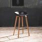 Scandinavia Style Bar-stool Wooden Legs PP Bucket Seat Barstool for Bar Kitchen Clearhalo 'Bar Furniture' 'Bar Stools' 'bar_stools' 'furn' 'furn_bar_stools' 'furniture_bar_stools' 'Kitchen & Dining Furniture' 'kitchen&dining_furn' 'kitchen' 'kitchen_furn' Furniture' 4471822