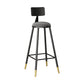 Industrial Style Bar Stool Round Seat Iron Legs Barstool for Kitchen Bar Light Gray 1 Piece Clearhalo 'Bar Furniture' 'Bar Stools' 'bar_stools' 'furn' 'furn_bar_stools' 'furniture_bar_stools' 'Kitchen & Dining Furniture' 'kitchen&dining_furn' 'kitchen' 'kitchen_furn' Furniture' 4471899