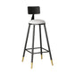 Industrial Style Bar Stool Round Seat Iron Legs Barstool for Kitchen Bar White 1 Piece Clearhalo 'Bar Furniture' 'Bar Stools' 'bar_stools' 'furn' 'furn_bar_stools' 'furniture_bar_stools' 'Kitchen & Dining Furniture' 'kitchen&dining_furn' 'kitchen' 'kitchen_furn' Furniture' 4471900