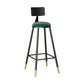 Industrial Style Bar Stool Round Seat Iron Legs Barstool for Kitchen Bar Green 1 Piece Clearhalo 'Bar Furniture' 'Bar Stools' 'bar_stools' 'furn' 'furn_bar_stools' 'furniture_bar_stools' 'Kitchen & Dining Furniture' 'kitchen&dining_furn' 'kitchen' 'kitchen_furn' Furniture' 4471904