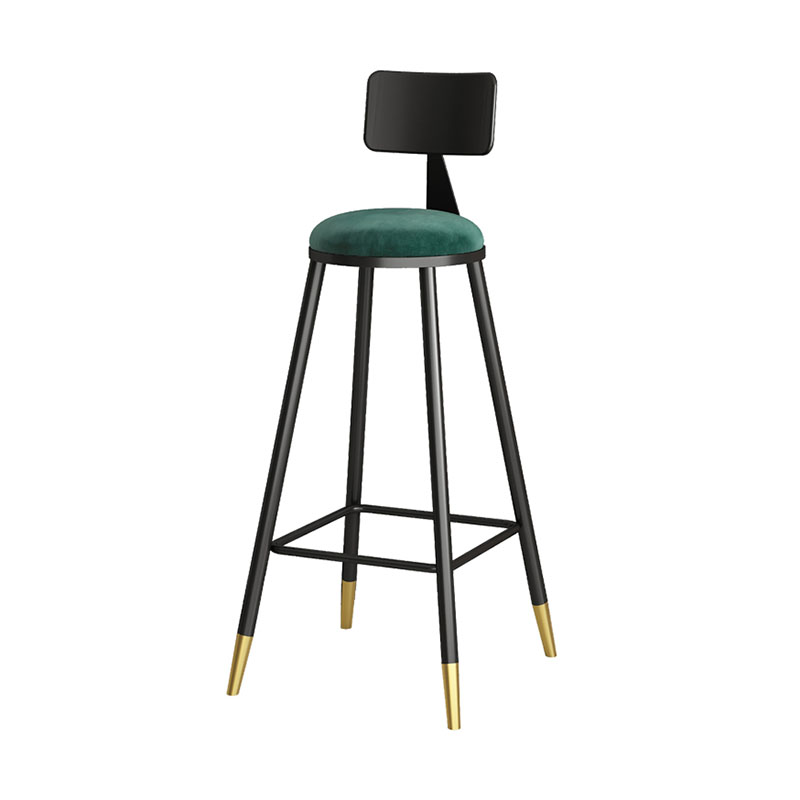 Industrial Style Bar Stool Round Seat Iron Legs Barstool for Kitchen Bar Clearhalo 'Bar Furniture' 'Bar Stools' 'bar_stools' 'furn' 'furn_bar_stools' 'furniture_bar_stools' 'Kitchen & Dining Furniture' 'kitchen&dining_furn' 'kitchen' 'kitchen_furn' Furniture' 4471906