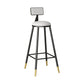 Industrial Style Bar Stool Round Seat Iron Legs Barstool for Kitchen Bar Gloss White 1 Piece Clearhalo 'Bar Furniture' 'Bar Stools' 'bar_stools' 'furn' 'furn_bar_stools' 'furniture_bar_stools' 'Kitchen & Dining Furniture' 'kitchen&dining_furn' 'kitchen' 'kitchen_furn' Furniture' 4471908