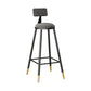 Industrial Style Bar Stool Round Seat Iron Legs Barstool for Kitchen Bar Dark Gray 1 Piece Clearhalo 'Bar Furniture' 'Bar Stools' 'bar_stools' 'furn' 'furn_bar_stools' 'furniture_bar_stools' 'Kitchen & Dining Furniture' 'kitchen&dining_furn' 'kitchen' 'kitchen_furn' Furniture' 4471912