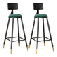 Industrial Style Bar Stool Round Seat Iron Legs Barstool for Kitchen Bar Green 2 Piece Set Clearhalo 'Bar Furniture' 'Bar Stools' 'bar_stools' 'furn' 'furn_bar_stools' 'furniture_bar_stools' 'Kitchen & Dining Furniture' 'kitchen&dining_furn' 'kitchen' 'kitchen_furn' Furniture' 4471920