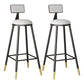 Industrial Style Bar Stool Round Seat Iron Legs Barstool for Kitchen Bar Gloss White 2 Piece Set Clearhalo 'Bar Furniture' 'Bar Stools' 'bar_stools' 'furn' 'furn_bar_stools' 'furniture_bar_stools' 'Kitchen & Dining Furniture' 'kitchen&dining_furn' 'kitchen' 'kitchen_furn' Furniture' 4471922