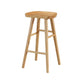 Industrial Style Bar Stool Wooden Legs Saddle Seat Barstool for Restaurant Bar Clearhalo 'Bar Furniture' 'Bar Stools' 'bar_stools' 'furn' 'furn_bar_stools' 'furniture_bar_stools' 'Kitchen & Dining Furniture' 'kitchen&dining_furn' 'kitchen' 'kitchen_furn' Furniture' 4471943