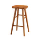 Industrial Style Bar Stool Wooden Legs Saddle Seat Barstool for Restaurant Bar Distressed Wood 1 Piece Bar Stool(30"H) Clearhalo 'Bar Furniture' 'Bar Stools' 'bar_stools' 'furn' 'furn_bar_stools' 'furniture_bar_stools' 'Kitchen & Dining Furniture' 'kitchen&dining_furn' 'kitchen' 'kitchen_furn' Furniture' 4471951