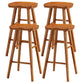 Industrial Style Bar Stool Wooden Legs Saddle Seat Barstool for Restaurant Bar Distressed Wood 4 Piece Set Bar Stool(30"H) Clearhalo 'Bar Furniture' 'Bar Stools' 'bar_stools' 'furn' 'furn_bar_stools' 'furniture_bar_stools' 'Kitchen & Dining Furniture' 'kitchen&dining_furn' 'kitchen' 'kitchen_furn' Furniture' 4471975