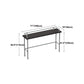 Industrial Wood Pub Table with Rectangle Table Top Silver Trestle Table - 42" H Clearhalo 'Bar Furniture' 'Bar Tables' 'bar_tables' 'furn' 'furn_bar_tables' 'Furniture' 'furniture_bar_tables' 'Kitchen & Dining Furniture' 4472016