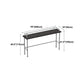 Industrial Wood Pub Table with Rectangle Table Top Silver Trestle Table - 42" H Clearhalo 'Bar Furniture' 'Bar Tables' 'bar_tables' 'furn' 'furn_bar_tables' 'Furniture' 'furniture_bar_tables' 'Kitchen & Dining Furniture' 4472017