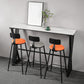 White Modern Style Rectangle Bar Table in Faux Marble and Metal Table Kitchen Bar Table Clearhalo 'Bar Furniture' 'Bar Tables' 'bar_tables' 'furn' 'furn_bar_tables' 'Furniture' 'furniture_bar_tables' 'Kitchen & Dining Furniture' 4472076