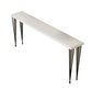 White Modern Style Bar Table in Wood and Iron Bar Table Indoor Bar Table Clearhalo 'Bar Furniture' 'Bar Tables' 'bar_tables' 'furn' 'furn_bar_tables' 'Furniture' 'furniture_bar_tables' 'Kitchen & Dining Furniture' 4472101