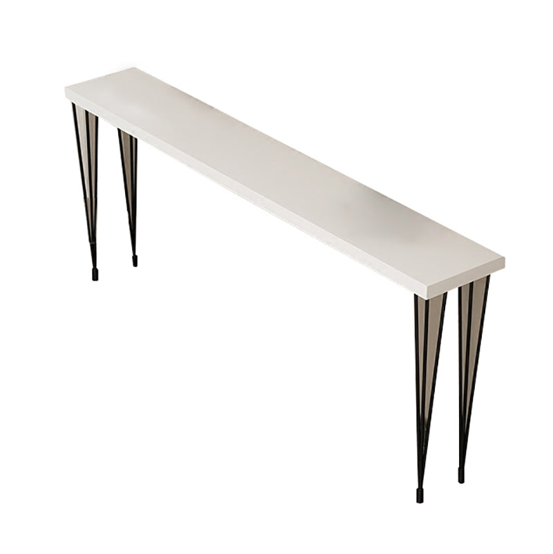 White Modern Style Bar Table in Wood and Iron Bar Table Indoor Bar Table Clearhalo 'Bar Furniture' 'Bar Tables' 'bar_tables' 'furn' 'furn_bar_tables' 'Furniture' 'furniture_bar_tables' 'Kitchen & Dining Furniture' 4472101