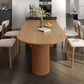 Island Platform Dining Table Contemporary Solid Wood Dining Table Natural 55.1"L x 27.6"W x 29.5"H Without Chairs Clearhalo ' dining_table' 'Dining Tables & Seating' 'Dining Tables' 'furn' 'furn_dining_table' 'Furniture' 'furniture_dining_table' 'Kitchen & Dining Furniture' 'kitchen&dining_furn' 'kitchen' 'kitchen_dining_table' 4480056