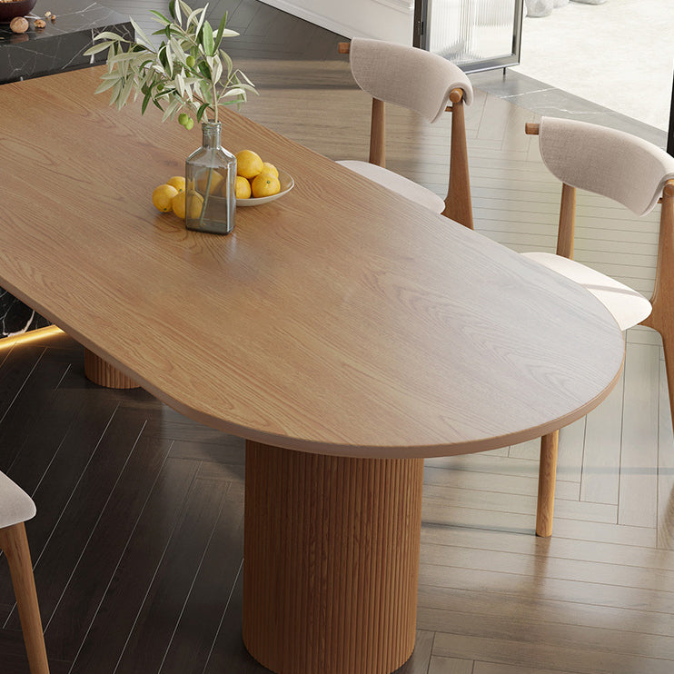 Island Platform Dining Table Contemporary Solid Wood Dining Table Clearhalo ' dining_table' 'Dining Tables & Seating' 'Dining Tables' 'furn' 'furn_dining_table' 'Furniture' 'furniture_dining_table' 'Kitchen & Dining Furniture' 'kitchen&dining_furn' 'kitchen' 'kitchen_dining_table' 4480060
