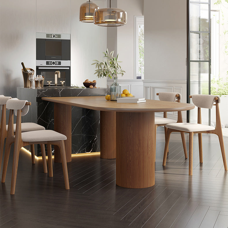 Island Platform Dining Table Contemporary Solid Wood Dining Table Clearhalo ' dining_table' 'Dining Tables & Seating' 'Dining Tables' 'furn' 'furn_dining_table' 'Furniture' 'furniture_dining_table' 'Kitchen & Dining Furniture' 'kitchen&dining_furn' 'kitchen' 'kitchen_dining_table' 4480064