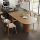 Island Platform Dining Table Contemporary Solid Wood Dining Table Clearhalo ' dining_table' 'Dining Tables & Seating' 'Dining Tables' 'furn' 'furn_dining_table' 'Furniture' 'furniture_dining_table' 'Kitchen & Dining Furniture' 'kitchen&dining_furn' 'kitchen' 'kitchen_dining_table' 4480066