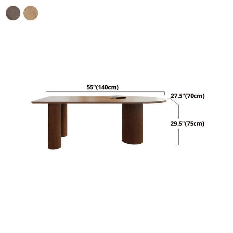 Island Platform Dining Table Contemporary Solid Wood Dining Table Clearhalo ' dining_table' 'Dining Tables & Seating' 'Dining Tables' 'furn' 'furn_dining_table' 'Furniture' 'furniture_dining_table' 'Kitchen & Dining Furniture' 'kitchen&dining_furn' 'kitchen' 'kitchen_dining_table' 4480070