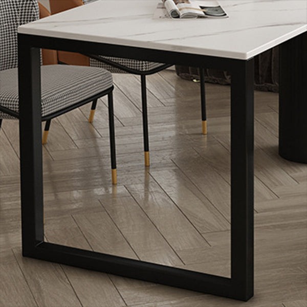 Free Form Table for Restaurant Modern Dining Table with Double Pedestal Base Clearhalo ' dining_table' 'Dining Tables & Seating' 'Dining Tables' 'furn' 'furn_dining_table' 'Furniture' 'furniture_dining_table' 'Kitchen & Dining Furniture' 'kitchen&dining_furn' 'kitchen' 'kitchen_dining_table' 4480084