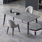4 Legs Dining Site Table Contemporary Style Stone Dinette Table for Home Clearhalo ' dining_table' 'Dining Tables & Seating' 'Dining Tables' 'furn' 'furn_dining_table' 'Furniture' 'furniture_dining_table' 'Kitchen & Dining Furniture' 'kitchen&dining_furn' 'kitchen' 'kitchen_dining_table' 4480100