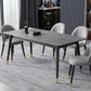 4 Legs Dining Site Table Contemporary Style Stone Dinette Table for Home Clearhalo ' dining_table' 'Dining Tables & Seating' 'Dining Tables' 'furn' 'furn_dining_table' 'Furniture' 'furniture_dining_table' 'Kitchen & Dining Furniture' 'kitchen&dining_furn' 'kitchen' 'kitchen_dining_table' 4480104