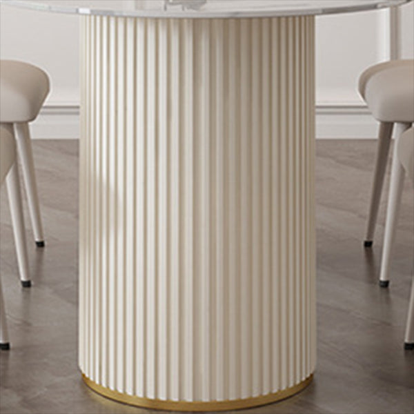 Sintered Stone Table for Restaurant Modern White Table with Double Pedestal Base Clearhalo ' dining_table' 'Dining Tables & Seating' 'Dining Tables' 'furn' 'furn_dining_table' 'Furniture' 'furniture_dining_table' 'Kitchen & Dining Furniture' 'kitchen&dining_furn' 'kitchen' 'kitchen_dining_table' 4480129