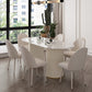 Sintered Stone Table for Restaurant Modern White Table with Double Pedestal Base Clearhalo ' dining_table' 'Dining Tables & Seating' 'Dining Tables' 'furn' 'furn_dining_table' 'Furniture' 'furniture_dining_table' 'Kitchen & Dining Furniture' 'kitchen&dining_furn' 'kitchen' 'kitchen_dining_table' 4480132