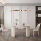 Sintered Stone Table for Restaurant Modern White Table with Double Pedestal Base Clearhalo ' dining_table' 'Dining Tables & Seating' 'Dining Tables' 'furn' 'furn_dining_table' 'Furniture' 'furniture_dining_table' 'Kitchen & Dining Furniture' 'kitchen&dining_furn' 'kitchen' 'kitchen_dining_table' 4480133