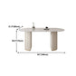 Sintered Stone Table for Restaurant Modern White Table with Double Pedestal Base Clearhalo ' dining_table' 'Dining Tables & Seating' 'Dining Tables' 'furn' 'furn_dining_table' 'Furniture' 'furniture_dining_table' 'Kitchen & Dining Furniture' 'kitchen&dining_furn' 'kitchen' 'kitchen_dining_table' 4480142
